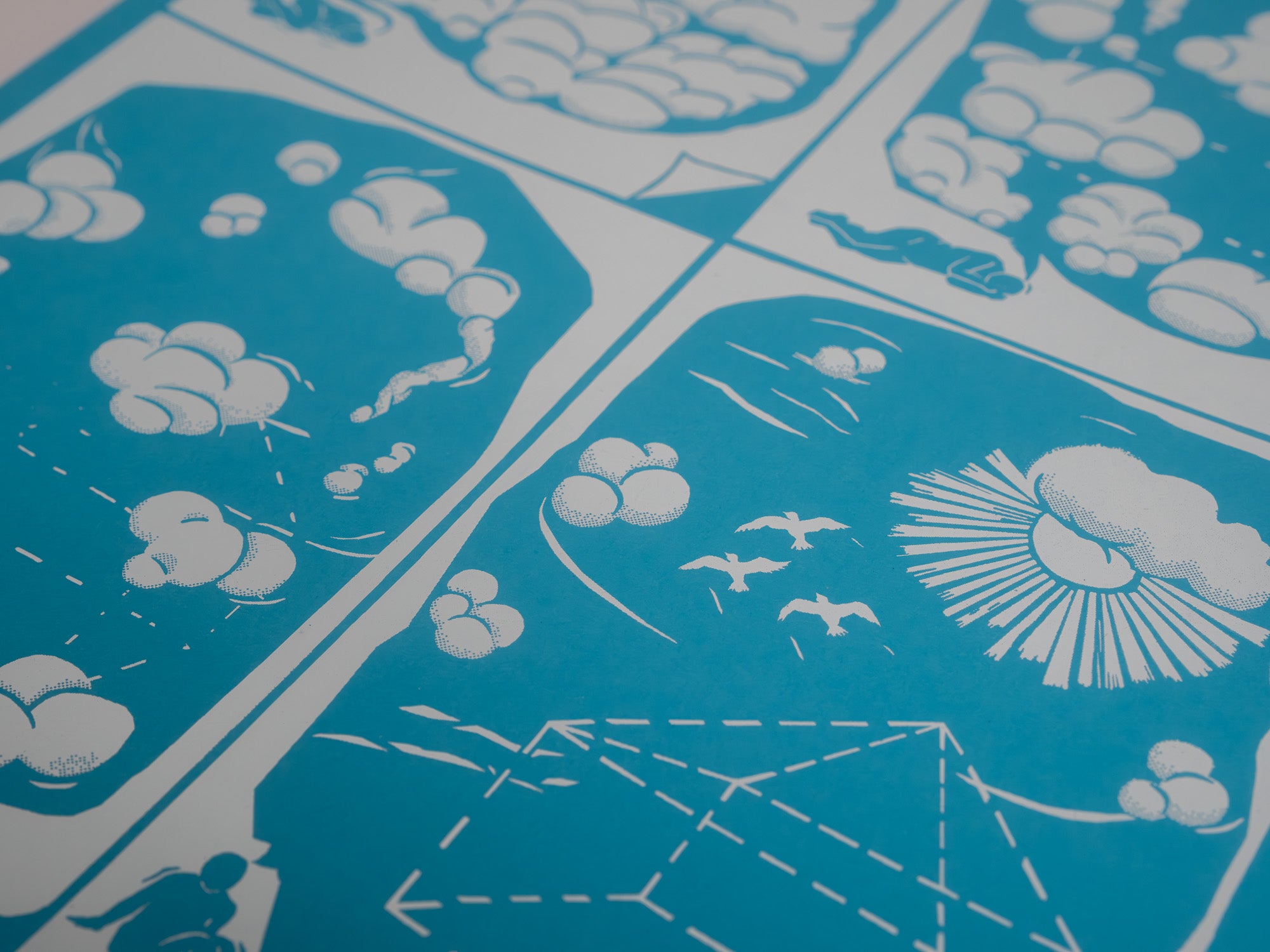 Szorongás plakát (kék)