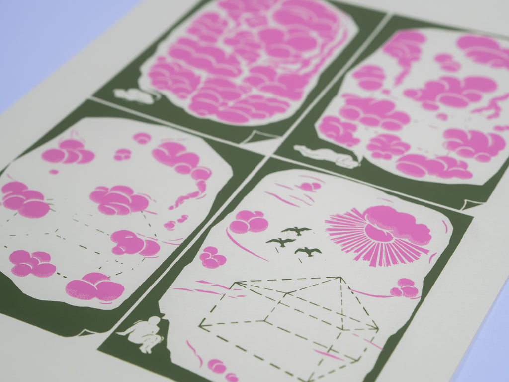 Szorongás plakát (magenta)