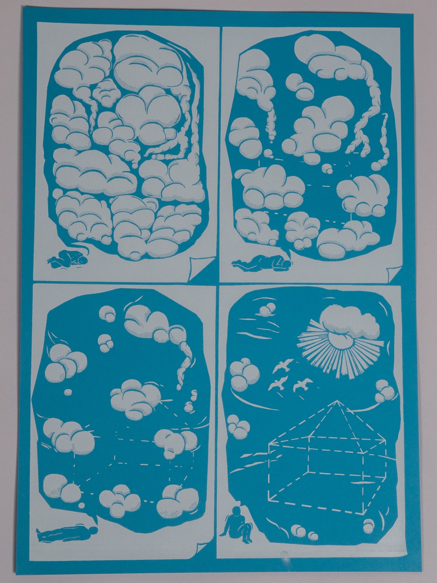 Szorongás plakát (kék)